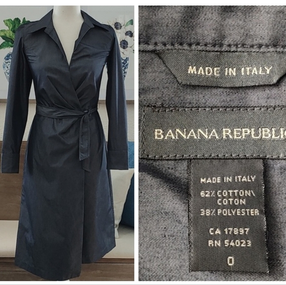BR Made in Italy Wrap Dress Size 0 - Picture 1 of 16